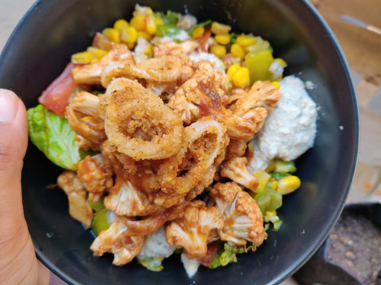 Salade de chou fleur barbecue à la sauce ranch maison Raton rêveur