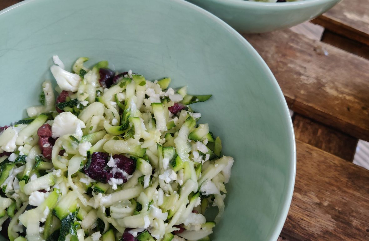 salade de spaghettis de courgette raton rêveur