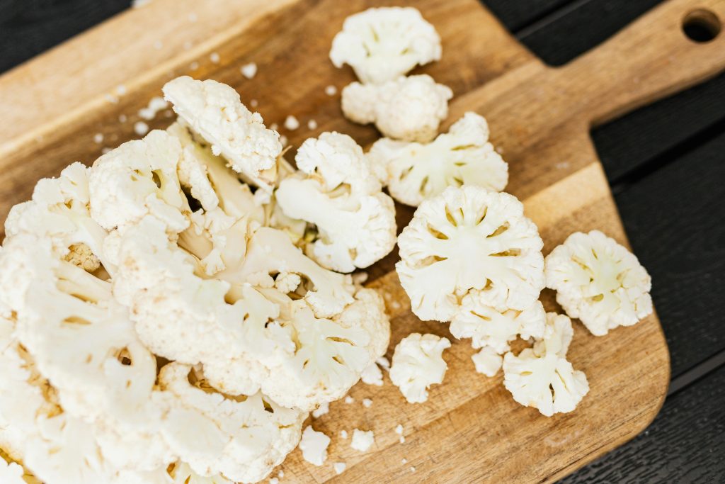 Choux-fleur en tranches salade d'été Raton Rêveur blog